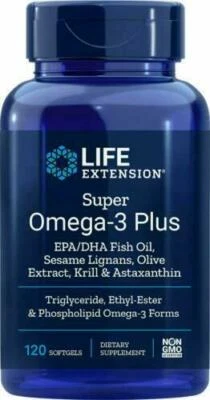 Aceite de pescado, krill y astaxantina Life Extension Super Omega-3 Plus EPA/DHA 120 g Foto 1 de 4