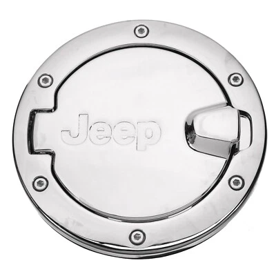 Jeep Wrangler 2007-2017 4 puertas cromadas combustible gas puerta de llenado MOPAR OEM 82214794 Foto 1 de 4