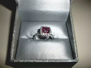 NEU MIT ETIKETT ~ ATEMBERAUBEND ~ 925 STERLINGSILBER ~ ROSA MELONE TURMALIN STEIN ~ WHSA RINGGRÖSSE 7 - Bild 1 von 7