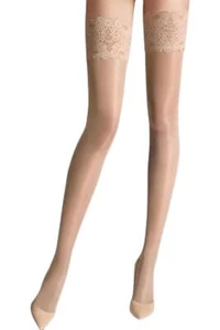 Wolford Women's Satin Touch 20 Stay-Up Thigh High Socks Cosmetic - Picture 1 of 1