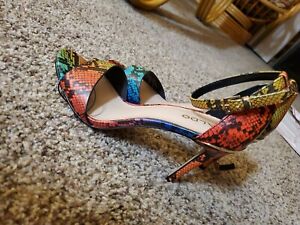 aldo multicolor heels