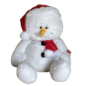 Ganz Snowden Snowman Plush 32" Large Huge Jumbo Christmas Stuffed Toy Sample - Picture 1 of 13