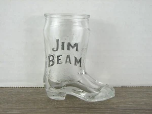 Jim Beam Bourbon Whiskey Kentucky KY Distillery kleines Schnapsglas in Stiefelform - Bild 1 von 4