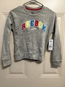 New Reebok Sweater Small 7 Youth Girls Kids Colorful BG7 - Picture 1 of 3