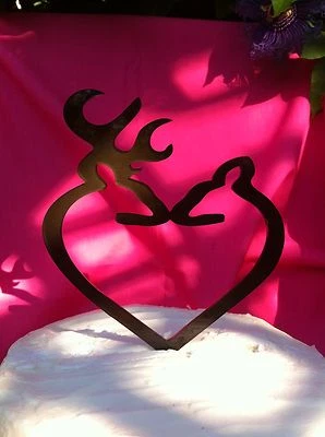 Ciervo, Buck and Doe Reversible Caza Acrílico Pastel Topper HECHO en EE. UU....Se envía  Foto 1 de 3