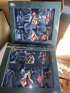 2 Disney Store 6 Ornament Set Disney Villains Capt Hook Jafar Queen Hearts - Picture 1 of 2
