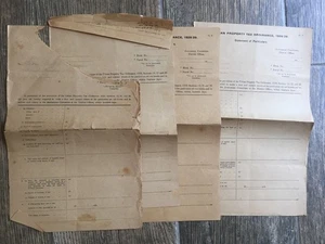 Lot of 4 Rare Palestine Document Urban Property Tax Ordinance 1930's - Picture 1 of 1