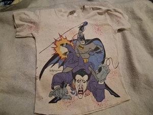 Rare Vintage 90s Batman & Joker Kids All Over Print Graphic T Shirt DC Comics 6 - Bild 1 von 13