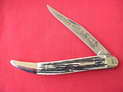 CUCHILLO 1989 FIGHT`N ROOSTER 1 HOJA PALILLO DE DIENTES EXHIBICIÓN BARCO CIERVO ASAS Foto 1 de 4