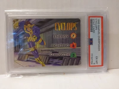 Marvel OVERPOWER Cyclops 3-stat character - PSA GRADED - Image 1 of 2