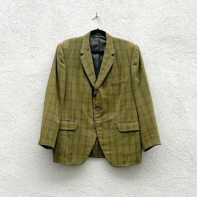 Chaqueta Blazer Vintage Años 60 Park Lane Bond Ropa Verde Ventana Cuadros Talla 44S Foto 1 de 4