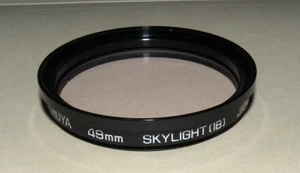 49mm Hoya Skylight 1B Lens Filter & 49 to 52mm Adaptor Ring - Picture 1 of 2