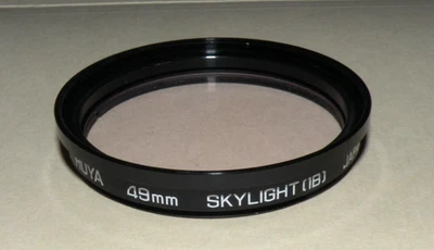 49mm Hoya Skylight 1B Lens Filter & 49 to 52mm Adaptor Ring - Image 1 of 2