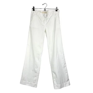 J.Crew Chino Classic Twill Pants Women’s Sz S Favorite Fit White Low Rise Y2K - Imagen 1 de 12