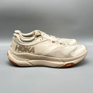 Hoka One One Transport Shoes Womens 11B Cream Vibram Cushioned Running Trail - Picture 1 of 12