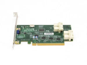 Supermicro AOC-SLG3-4E4R Quad Port 12.8GB/s PCIe 3.0 NVMe Host Bus Adapter High - Picture 1 of 6