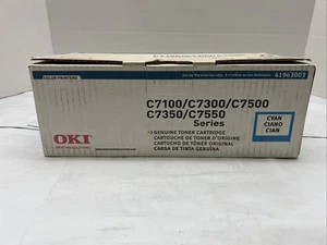 OKI 41963003 Cyan Toner For C7100/7300/7500 Genuine New OEM Sealed Bag free shp - Picture 1 of 5