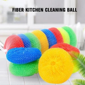 10PCS Dish Pot Plastic Scouring Washing Cleaning Scrubber Sponge Scrubbing Pad- - Picture 1 of 15