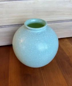 Vintage studio nova glass vase white speckled blue - Picture 1 of 3