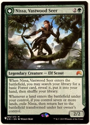 MTG Nissa, Vastwood Seer Nissa, Sage Animist SLD Cute to Brute 189 NM - Image 1 of 2