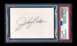 JOHNNY CALLISON SIGNED MINT CUT PSA/DNA AUTO PHILADELPHIA PHILLIES HOF ALL STAR - Picture 1 of 1