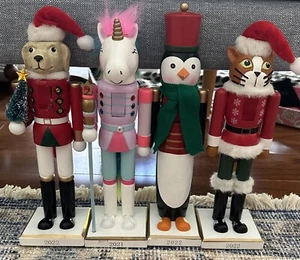 Target Wondershop 2022 & 2021 Set of 4 Nutcrackers Brand New - Picture 1 of 7