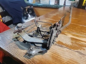 1969 1970 OEM Mustang Cougar Left Door Latch With Linkages Strike Post Accutator - Picture 1 of 4