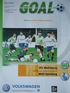 Programm DFB Pokal 2000/01 VfL Wolfsburg - MSV Duisburg - Picture 1 of 1