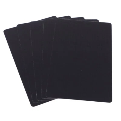 100pcs Black Metal business cards blanks Laser mark engraveable Aluminum alloy - Image 1 of 4