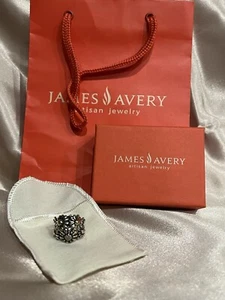 James Avery Retired Floral Cluster Flower Mound Ring 925 Sterling Silver Size 5 - Picture 1 of 14