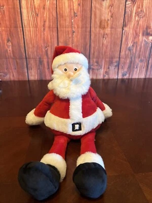 Bearington Baby Collection Plush 17” Santa Claus Christmas Long Leg Soft Plush - Image 1 of 4