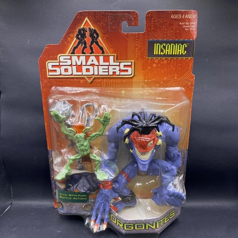 Vintage Small Soldiers Gorgonites Witchdoctor INSANIAC w/ Miniac Figure 1998 NIB Cover