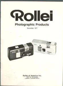 CATÁLOGO DE PRODUCTOS FOTOGRÁFICOS ROLLEI, 1977/133894 - Imagen 1 de 1