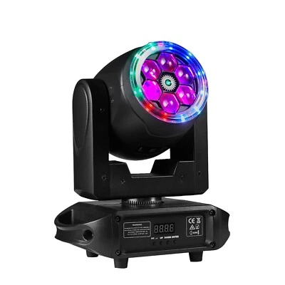 DJ Disco Effect Stage Light 6x15w RGBW LED Beam Moving Head Laser DMX Bee Eye - Image 1 of 4