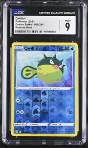 Qwilfish 060/264 CGC 9 Reverse Holo 2021 Pokemon Card Fusion Strike - Picture 1 of 2