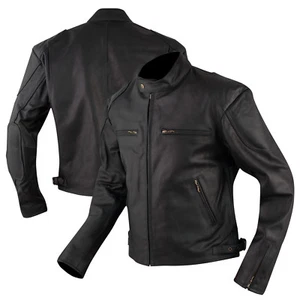 Bikers leather Motorcycle Jacket Motorcycle Cow Hide All Season A-PRO - Zdjęcie 1 z 10