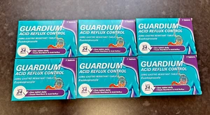 6 X 7 Guardium Acid Reflux Control Packs Gastro Resistant Heartburn | 42 Tablets - Picture 1 of 1