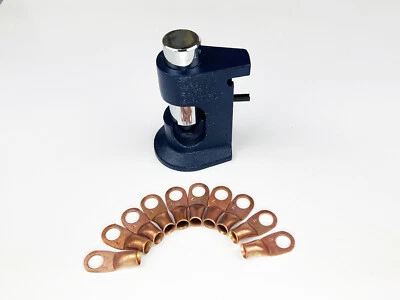 Бесплатно 10) 4 AWG. Кольцевые клеммы + обжимной молоток большого калибра от 1/0 до 8 по американскому стандарту  - Изображение 1 из 2