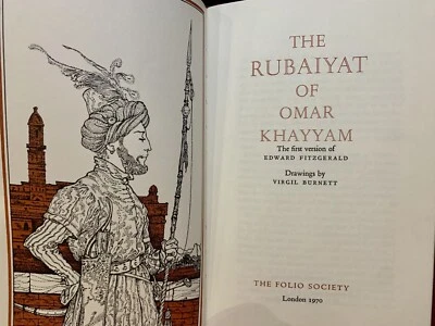 Folio society~THE RUBAIYAT OF OMAR KHAYYAM~FITZGERALD~1970~Fine BInding Foto 1 de 4