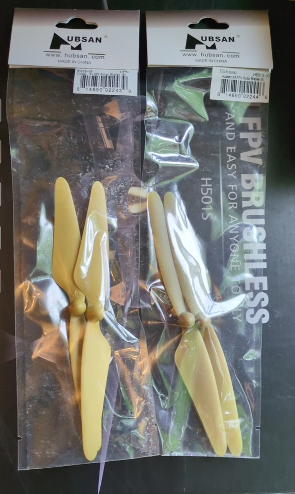 Hubsan X4 FPV H501S-05 H501S-06 RC Quadcopter Propellers (2A 2B Rotor Blades) - Image 1 of 3