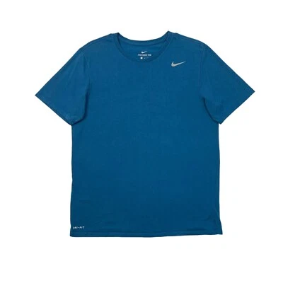 Camiseta Nike Para Hombre L Grande Azul Celestial Dri Fit Leyenda Entrenamiento Corte Atlético Foto 1 de 4
