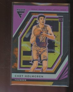 2022-23 Panini Flux #243 Chet Holmgren RC Rookie Purple 38/49