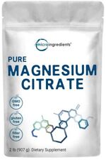 US Origin Pure Magnesium Citrate Powder 2 Pounds 32 Ounce Powerfully Supports