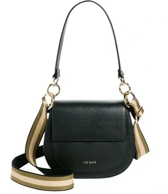 Ted Baker London Darcell Black Leather Crossbody Convertible Bag 007 w/Dustbag - Image 1 of 4