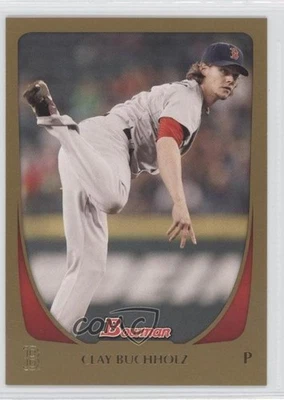 2011 Bowman Gold Clay Buchholz #130 - Image 1 of 2