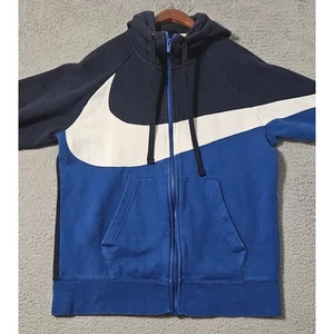Sudadera con Capucha Nike Para Hombre Swoosh Gigante Cremallera Completa BQ6458-451 Talla Mediana - Imagen 1 de 9