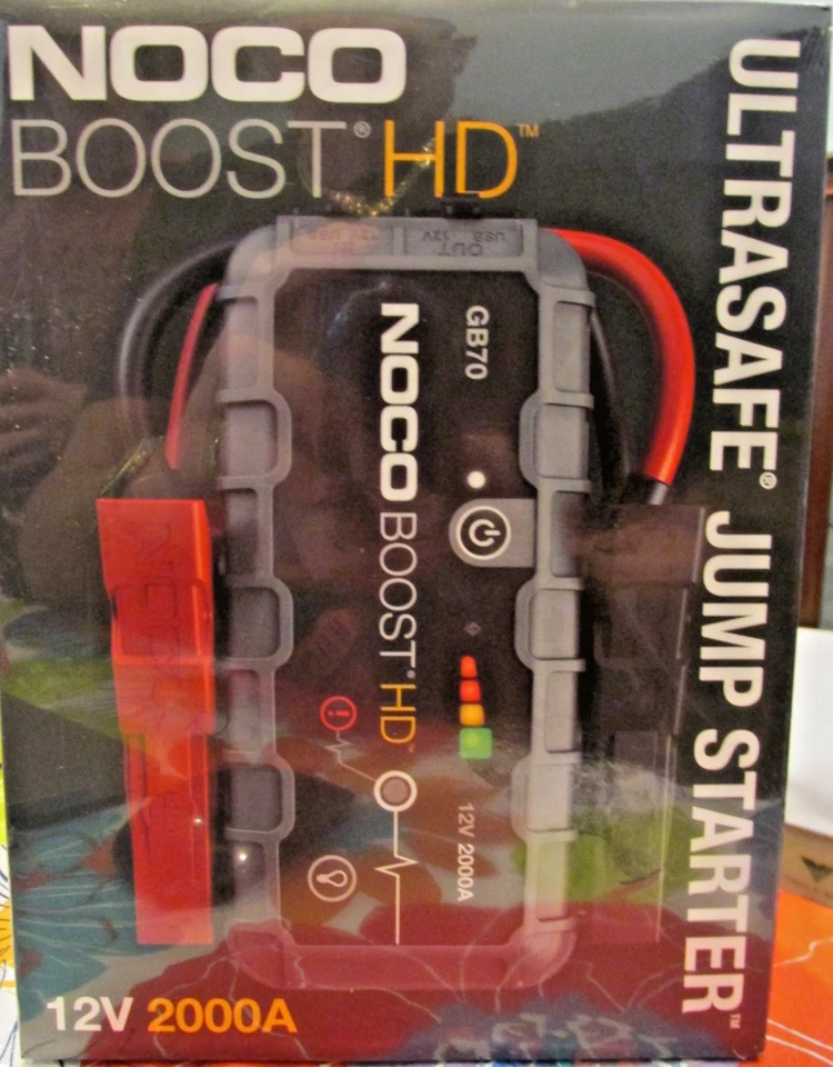 NOCO GB70 Boost UltraSafe Lithium Jump Starter 2000A 12 V