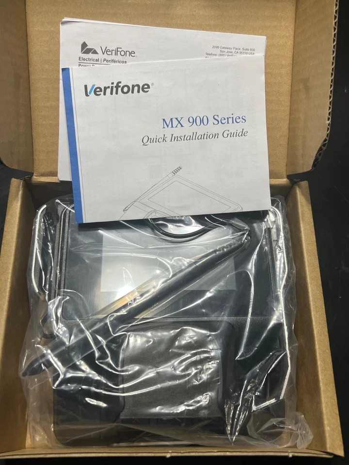 LOTE DE 5 NUEVOS TERMINALES DE TARJETAS DE CRÉDITO VERIFONE MX915 con Stylus M177-409-01-R Foto 1 de 4