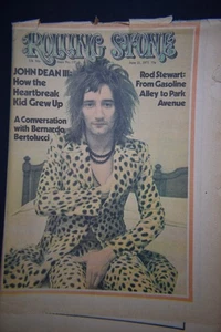 ROLLING STONE MAGAZINE JUNE 21ST, 1973 #137, ROD STEWART COVER AND PICTORAL - Picture 1 of 2