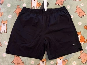 NEW Fabletics The One Short Men's XL Black Lined 7" Inseam Gym Running - Picture 1 of 5